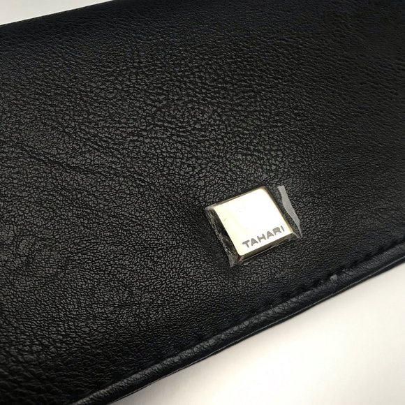 NEW Tahari Black Slim Clutch / Wallet / Cardholder - Picture 3 of 9